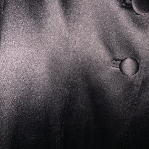 INC Womens black silk long evening jacket - Picture 3 of 4